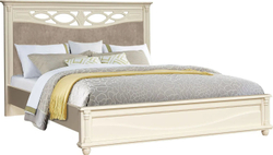 Кровать двойная «Валенсия Классик» с мягким изголовьем