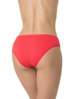 Бамбуковые трусики-слипы со вставками из цветочного кружева (Размер: S) (Цвет: кремовый)