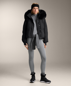 OYSHO Теплые легинсы с высокой посадкой и длиной до щиколотки, серый меланж