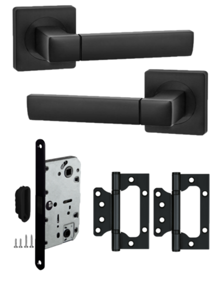 Ручка межкомнатная с магнитной защелкой и петлями FUSION