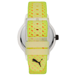 PUMA Reset V1 Series Wrist Watch Quartz Movement Nylon Strap 43mm White Dial Women"s Watch 30m Water Resistant
