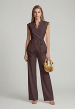 Жилет с кружевом