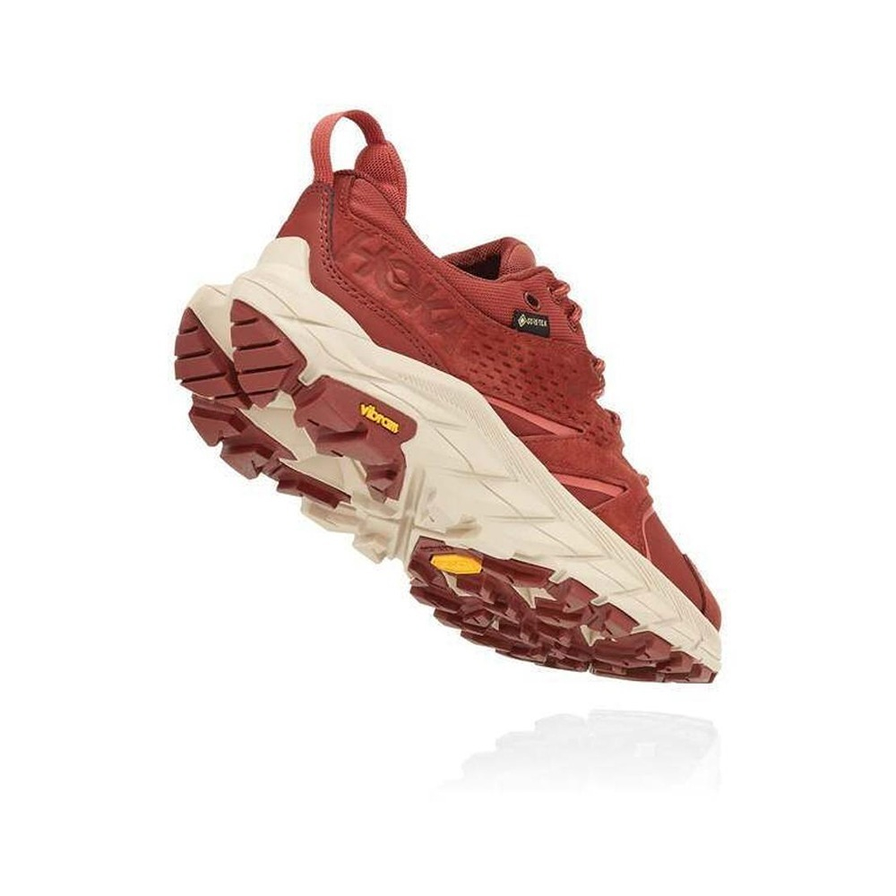 Кроссовки женские HOKA W ANACAPA LOW GTX Cherry Mahogany / Hot Sauce