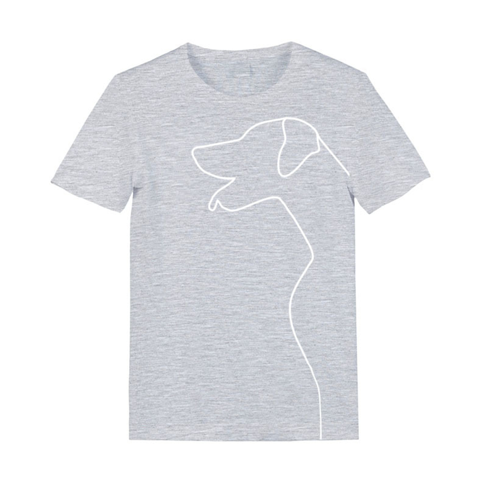 Футболка "Силуэт натурального добермана"