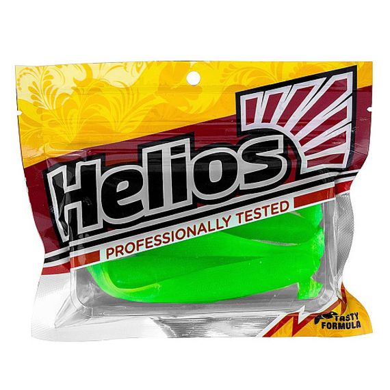 Виброхвост Jumbo 4,95&#39;/12.5 см Electric green 5шт. (HS-7-007) Helios