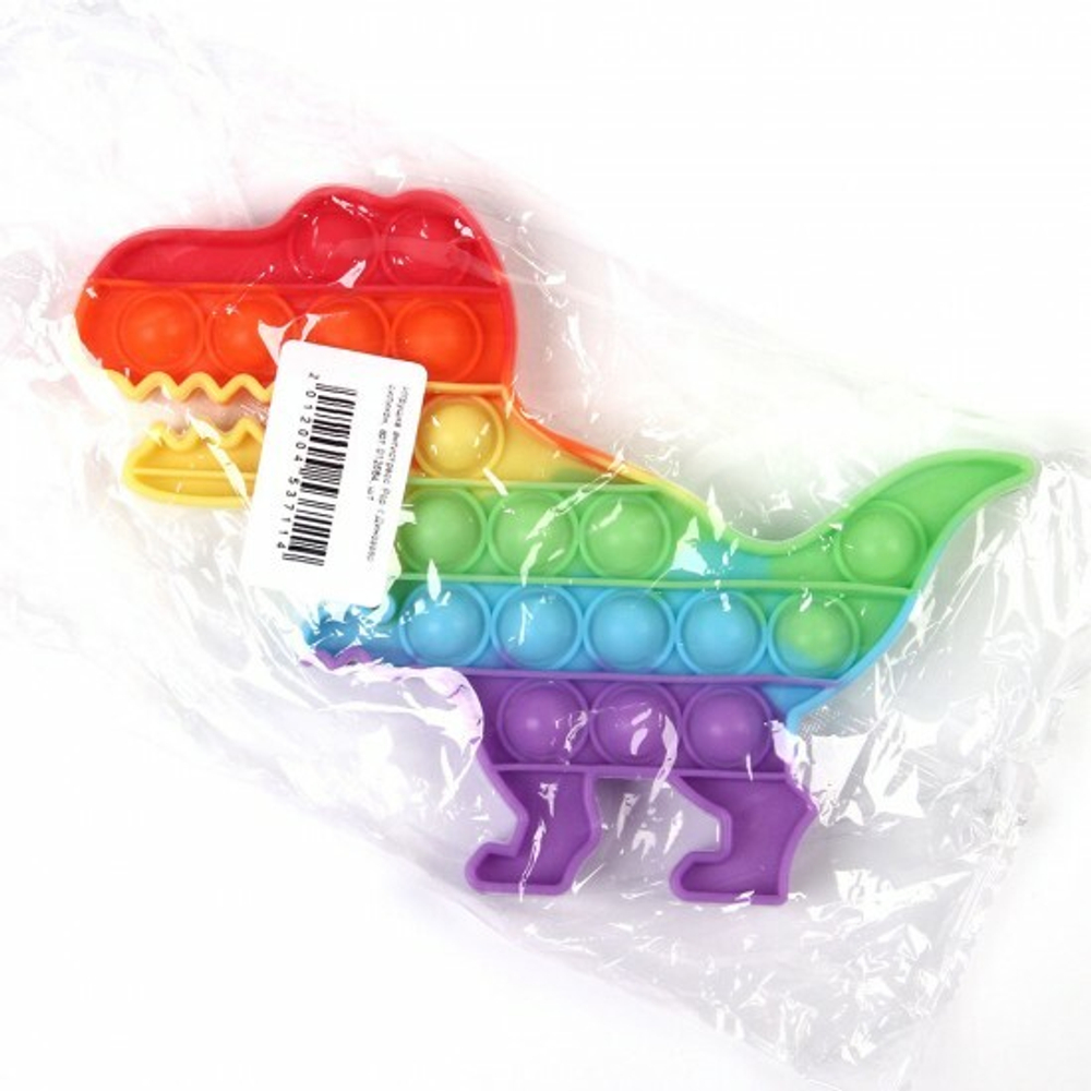 Игрушка антистресс Pop it Динозавр, силикон, 012664