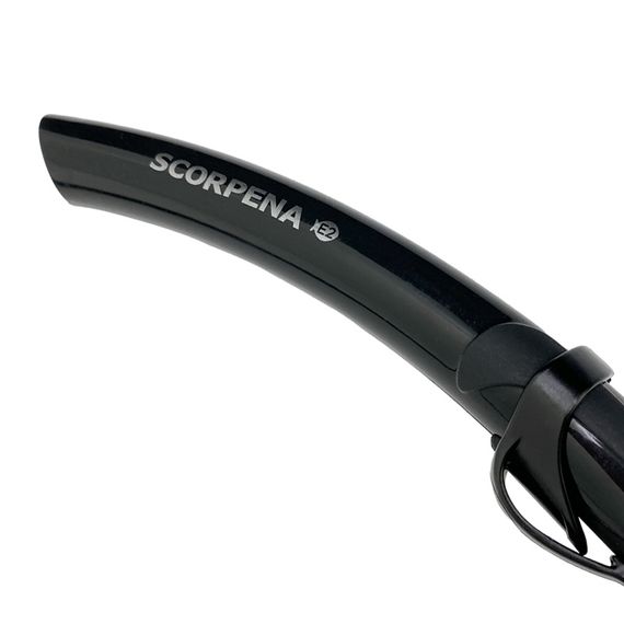 Трубка Scorpena E2 с клапаном черная
