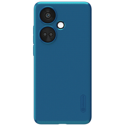 Тонкий жесткий чехол синего цвета (Peacock Blue) от Nillkin для OnePlus Nord CE3 5G, серия Super Frosted Shield