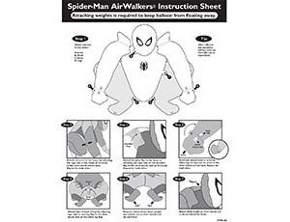 Шар 3D (36"/91 см) Фигура, Человек Паук в упаковке