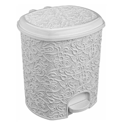 Ведро для мусора 11л с педалью 11л "Ажур"