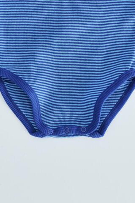 ZARA TIMELESS — БОДИ В ПОЛОСКУ С КОНТРАСТНОЙ ОТДЕЛКОЙ, СИНИЙ