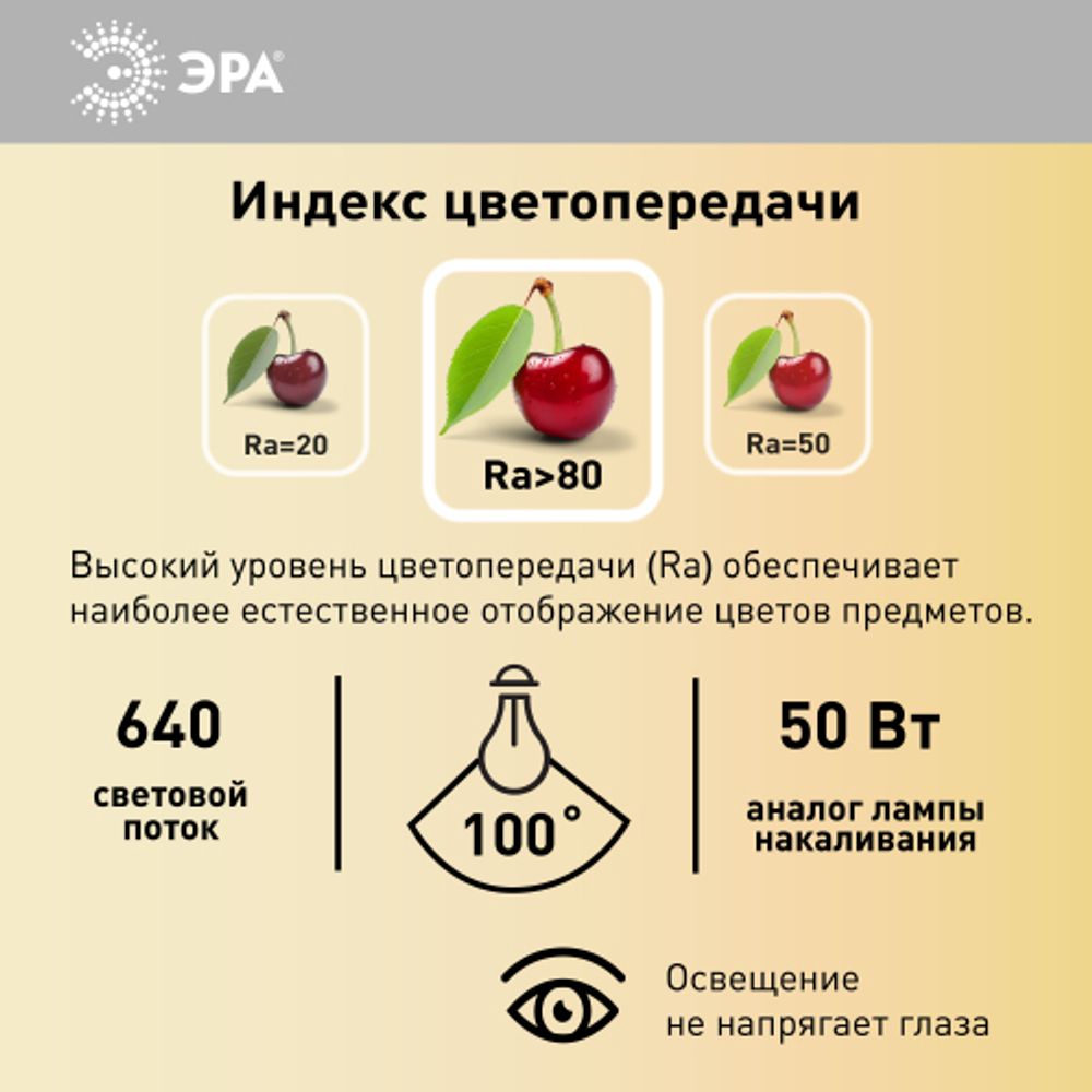 Лампа светодиодная ЭРА STD LED MR16-8W-12V-840-GU5.3 8Вт софит нейтральный белый свет GU5.3 | Лампы светодиодные Низковольтные