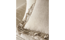 Zara Home наволочка декоративная из льна, светло-бежевый, 50x50 см