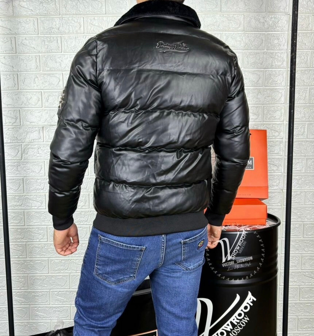 Куртка Philipp Plein зимняя с мехом премиум