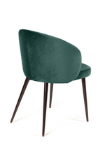 Стул Mont Blanc, бархат изумрудный 87 / черный конус