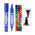 Маркер перманентный, двусторонний, Yongci, 21 мм, наконечник 5 и 2 мм, 36 шт, разноцветные