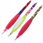 Пилка для ногтей металлическая в пакете «Ultramarine - Нежные цветы», с триммером, цвет микс, 16,5см