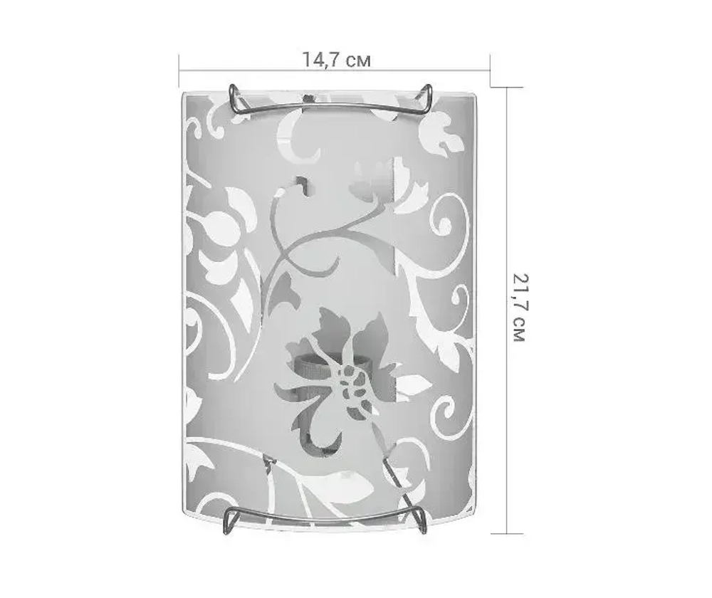 Декор ПК Настенный светильник, E27, 60 Вт