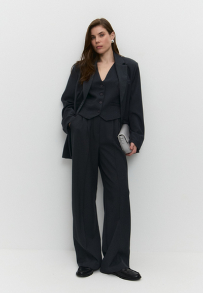 Брюки с простроченными стрелками