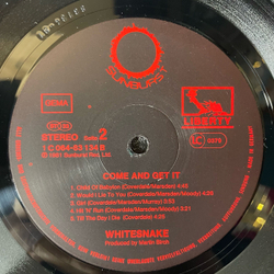 Винтажная виниловая пластинка LP Whitesnake Come An Get It (Германия 1981)
