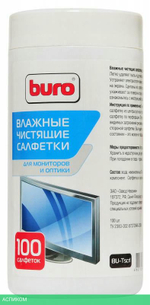 Салфетки для дисплеев Buro BU-Tscrl 100шт