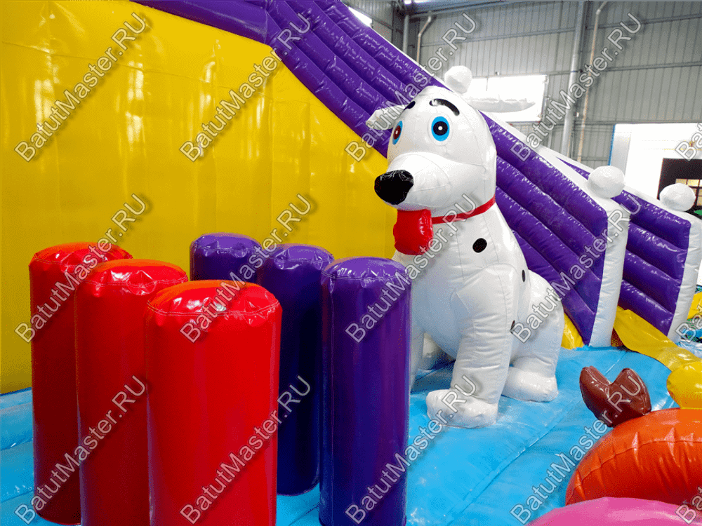 Надувной батут "Детский мегапарк" 18*18*8 м