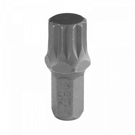 Цена на KING TONY (163614M) Вставка (бита) торцевая 10 мм, SPLINE, М14, L = 36 мм