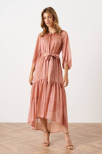 51567 Платье женское (бежево-розовый)