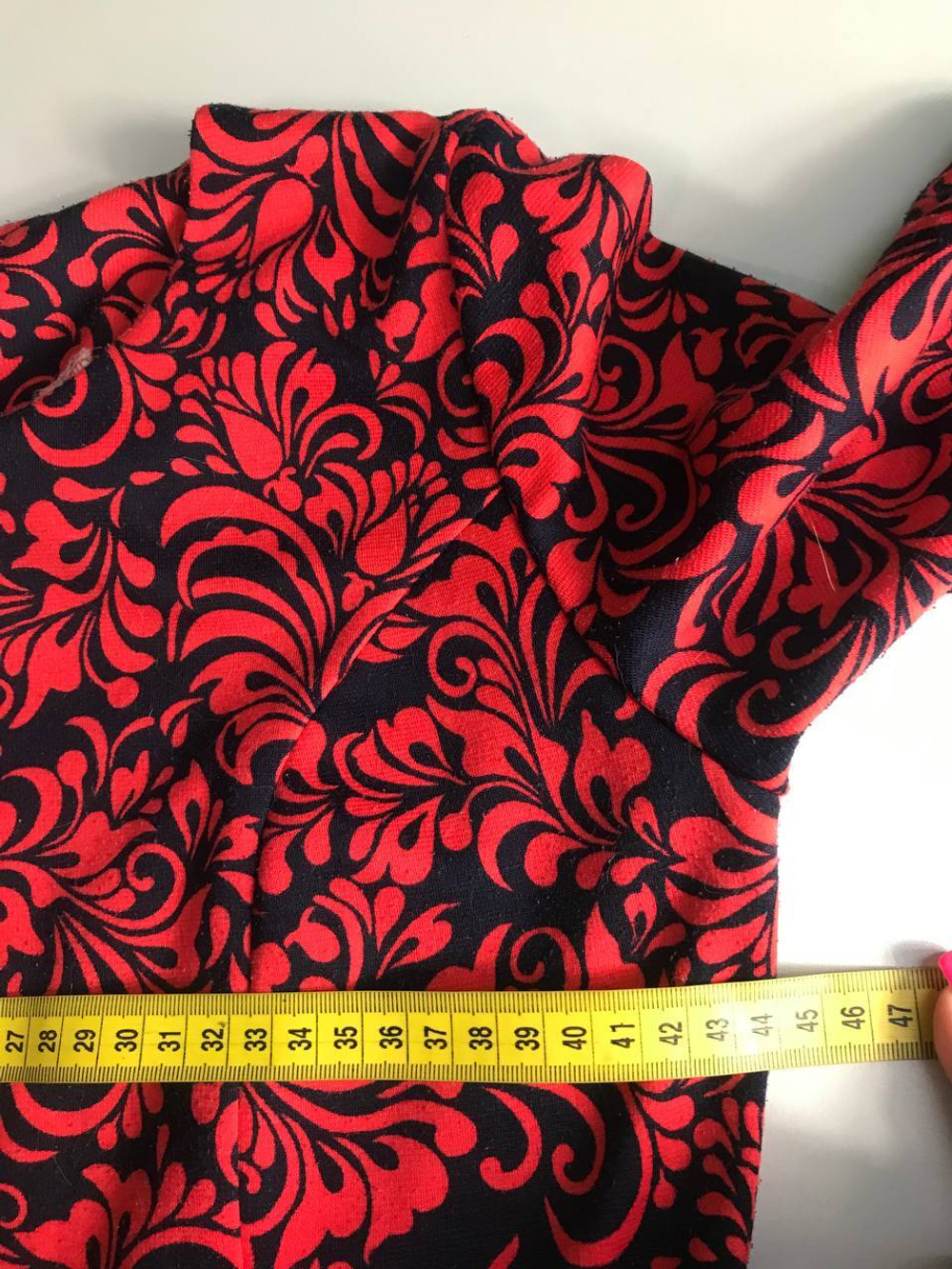 Платье контрастное, визуально 46 размер