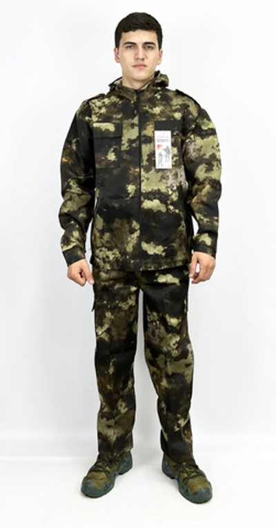 Камуфляжный костюм с капюшоном