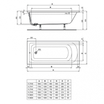 Акриловая ванна Ideal Standard 150х80 K865801 HOTLINE