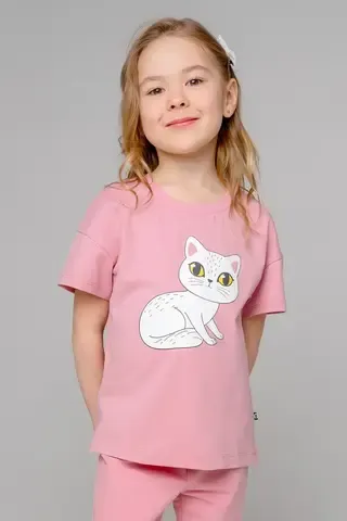 фуфайка  для девочки  КР 301862/розовый зефир