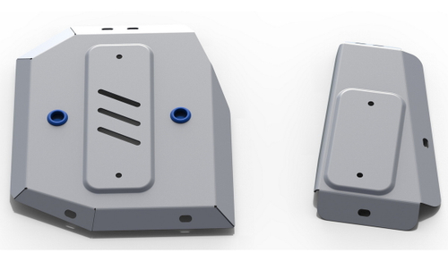 Защита топливного бака и топливного фильтра Rival для Suzuki Jimny IV (V - 1.5) 4WD 2019-н.в., штампованная, алюминий 3 мм, с крепежом, 2 части, 333.5524.1