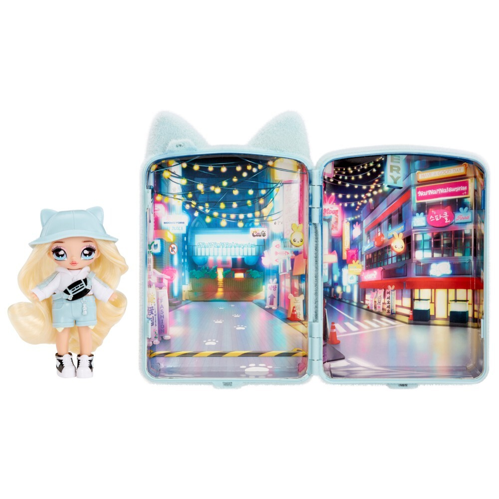 На! На! На! Сюрприз — синий рюкзак Khloe Kitty + модная мини-кукла 592341 / артикул   587170 592341  / GTIN 035051592334
