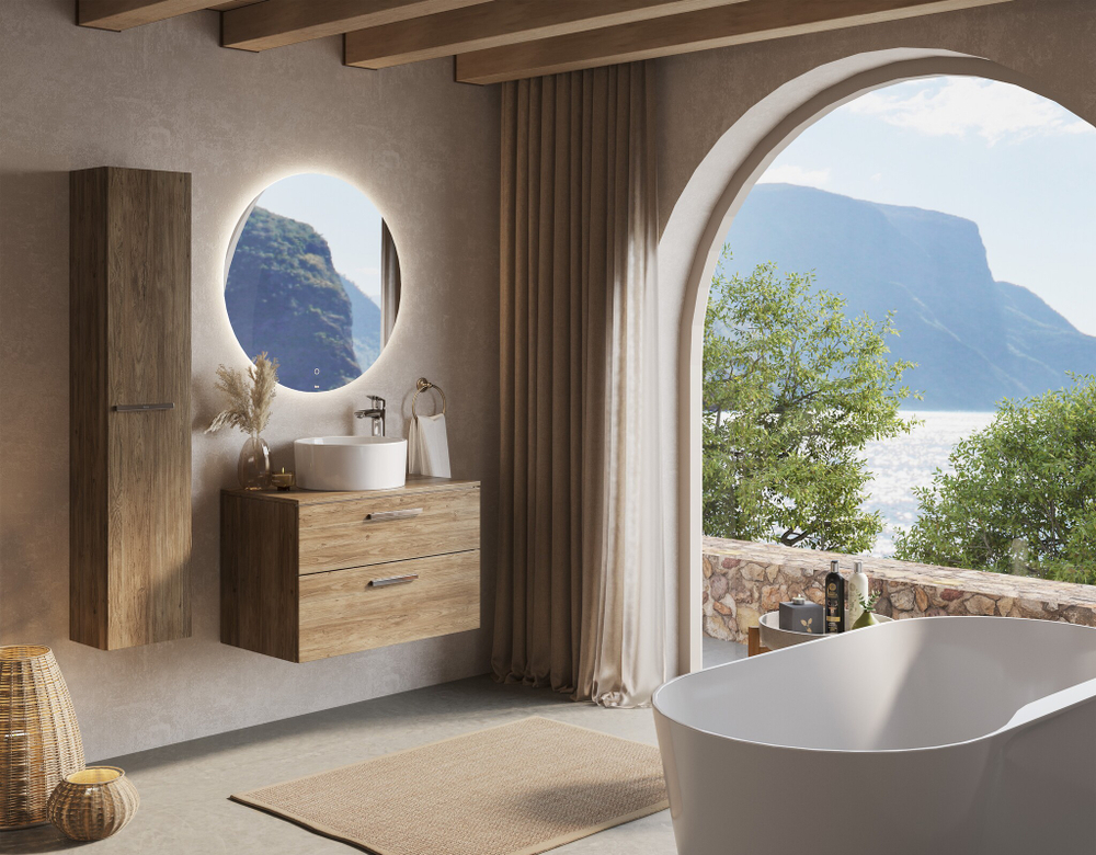 Столешница Roca The Gap 80 ВЛДСП, орех A857419517