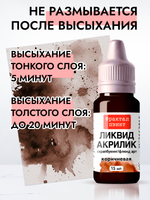 Жидкая акриловая краска ЛИКВИД АКРИЛИК «Коричневая»