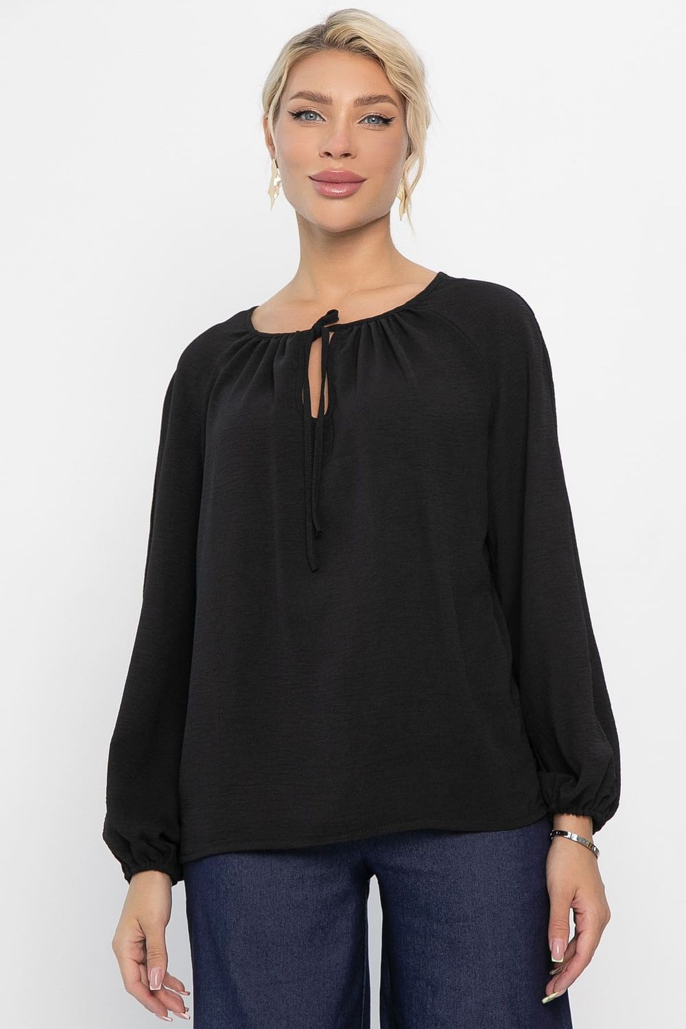 Блуза Шарм (черная) Б13848-10М LT Collection