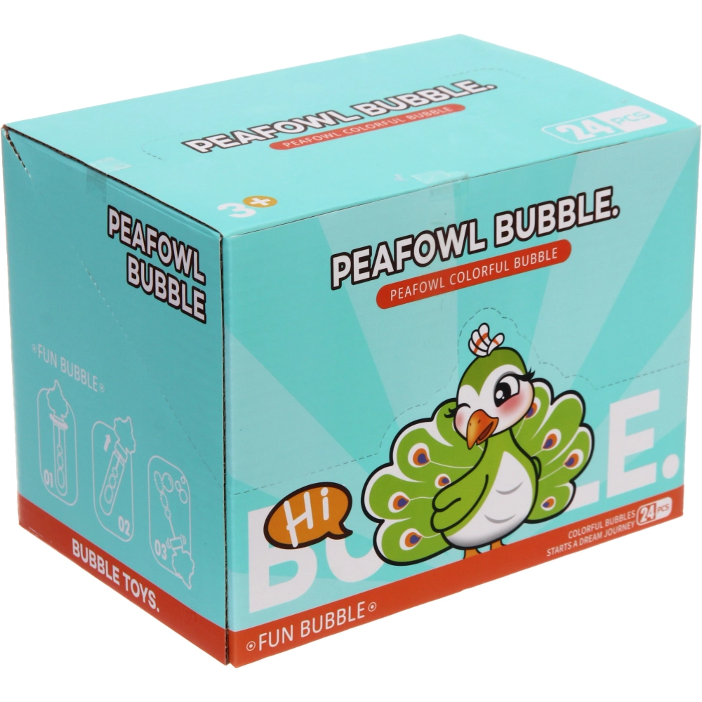 Мыльные пузыри «Павлин» 14 см, 40 мл