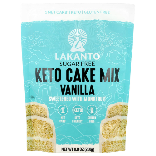 Lakanto, Keto Cake Mix, Vanilla, 8.8 oz (250 g)