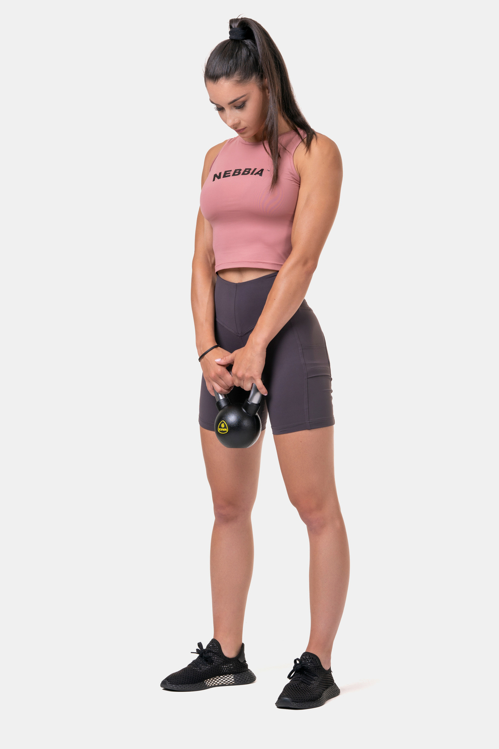 Велосипедки High-waist Fit & Smart biker shorts 575 Каштановые