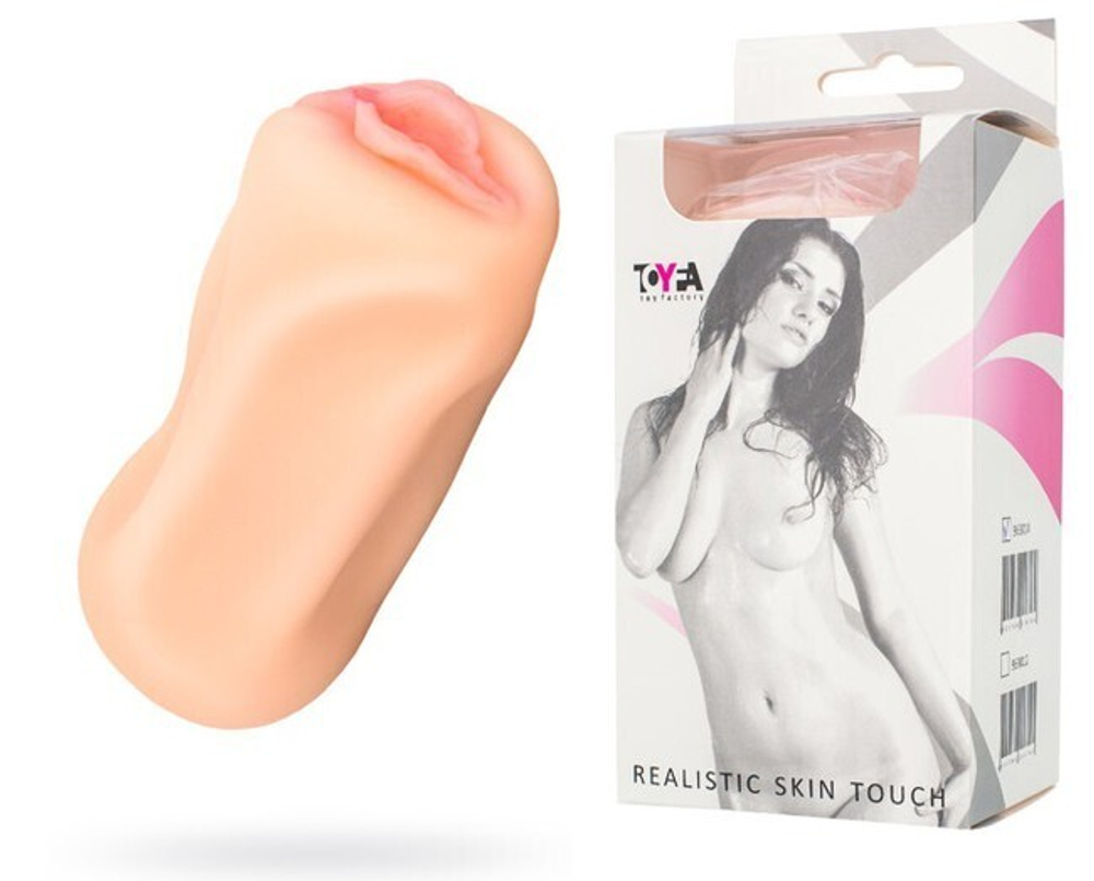 Мастурбатор-вагина Toyfa с рельефом внутри (Цвет: телесный)