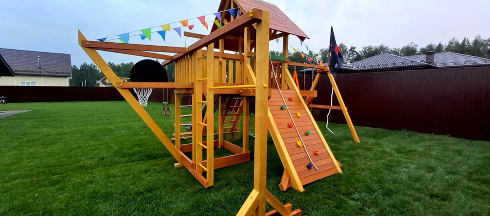 Деревянный игровой комплекс Савушка Lux - 6