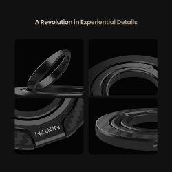 Магнитная подставка-держатель покрытый черным арамидным волокном (карбон), серия FiberSnap Ring Kevlar от Nillkin