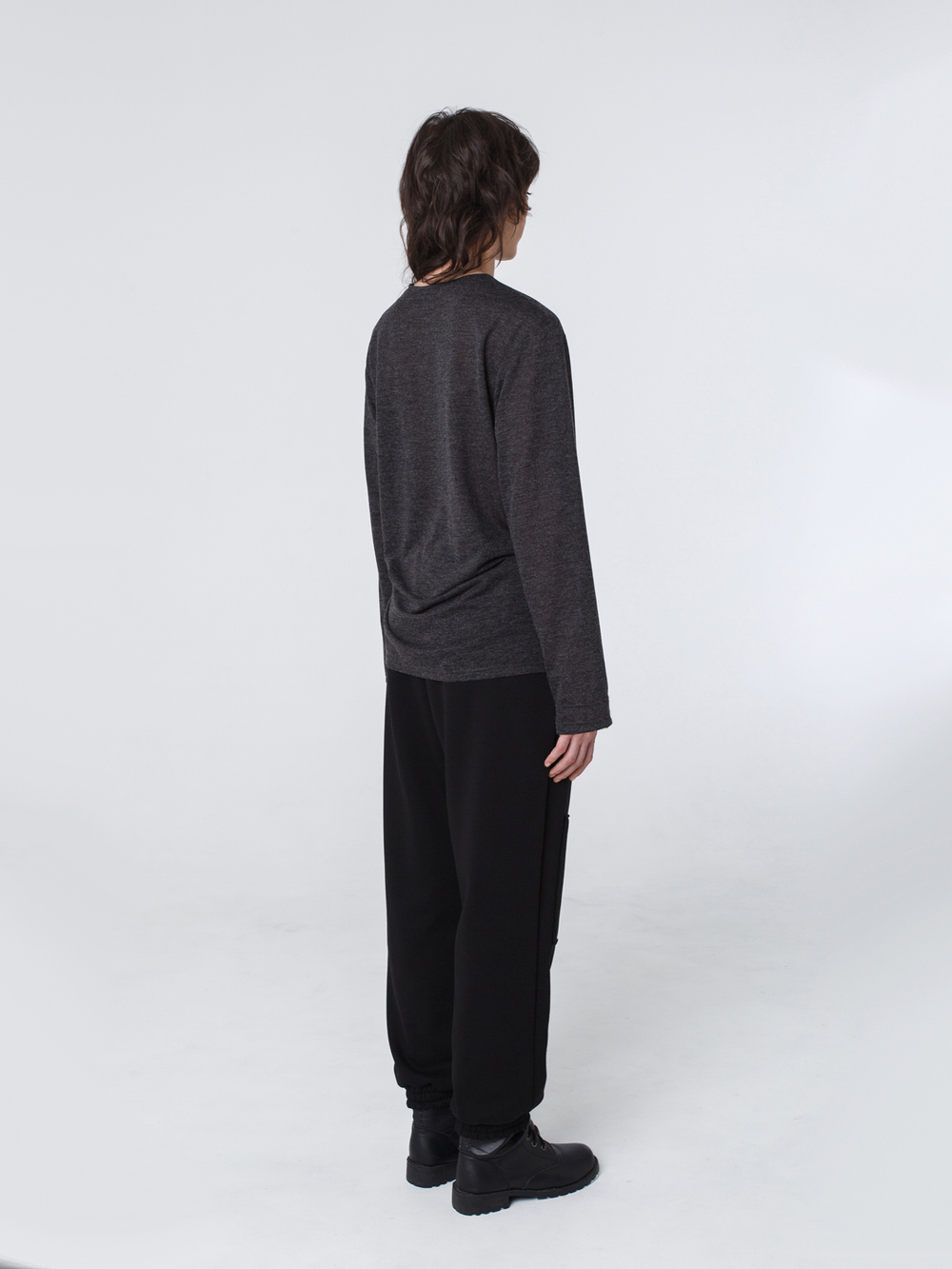 Лонгслив унисекс "Серость". Серый меланж