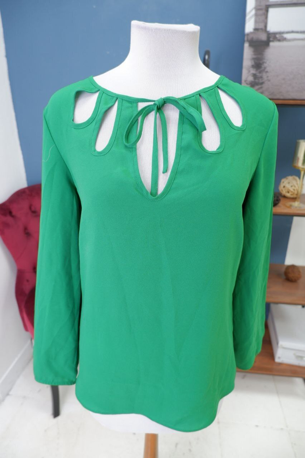 Блузка Zara зеленая 46 размер