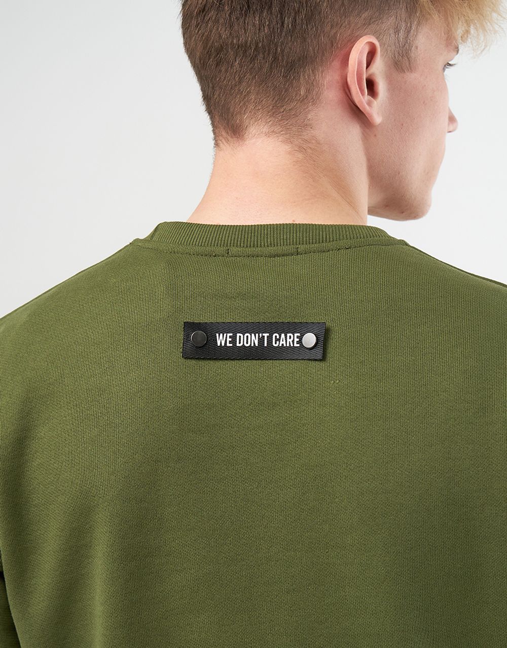 Толстовка We Don’t Care Basic Logo Sweatshirt Khaki