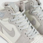 кроссовки Air Jordan 1 Mid White / Grey