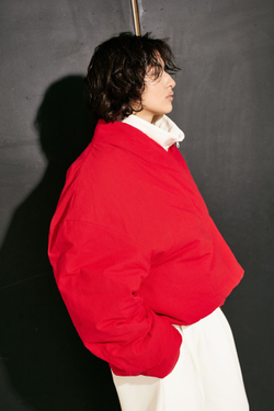 Куртка двустороняя TULUP white/red