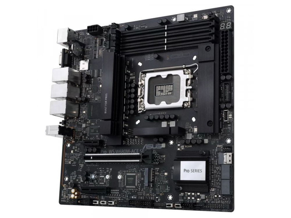 Материнская плата Asus Pro WS W680M-ACE SE, Socket LGA 1700, Intel W680, mATX, RTL [90MB1FA0-M0EAY0]