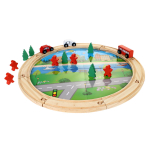 Развивающая игрушка Деревянная дорога 25 эл, коробка C-41884